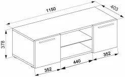 VCM Lowboard Lowina 115