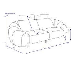 Hot HARPER Megasofa ALVEGA