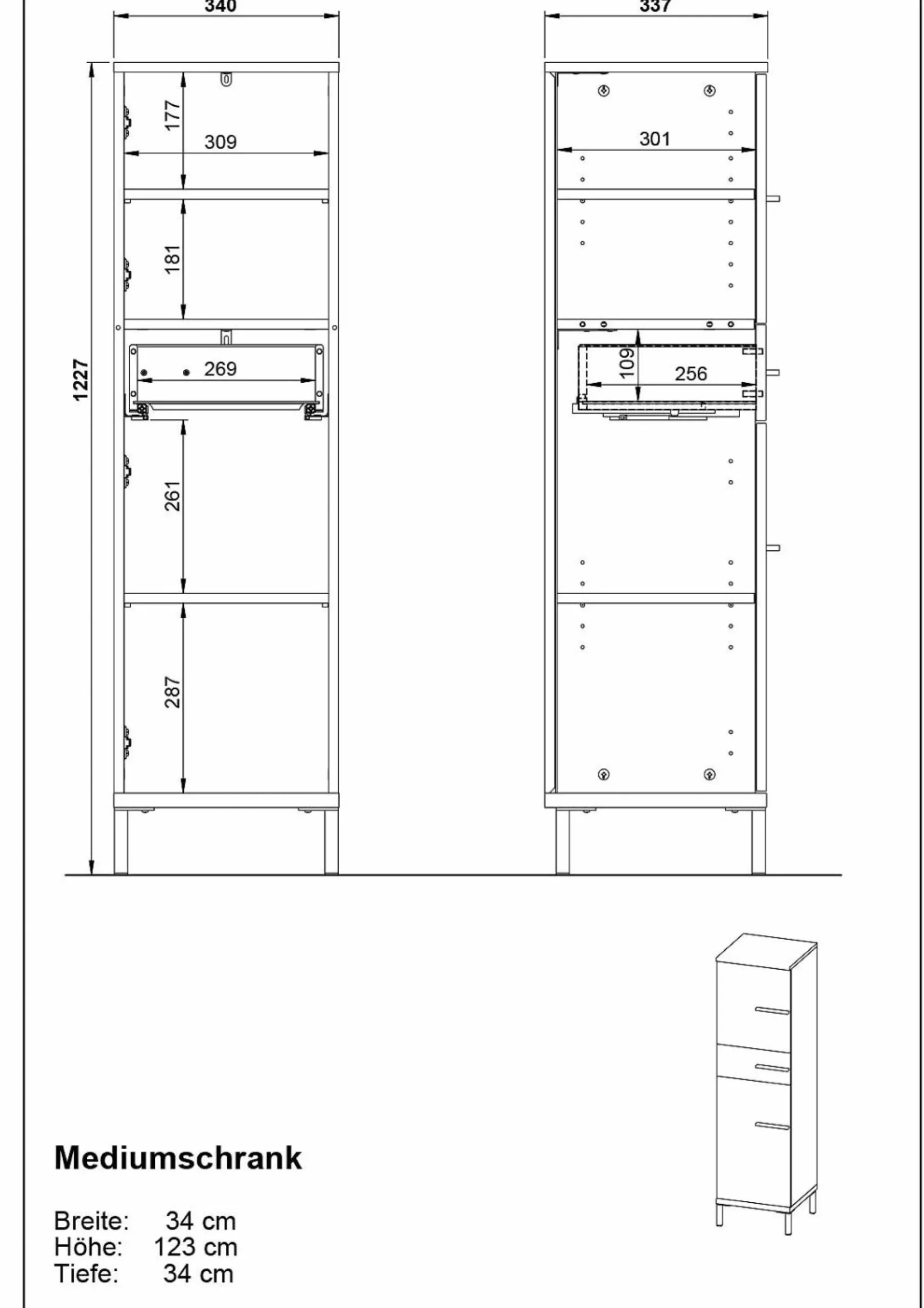 GERMANIA Midischrank YONKERS