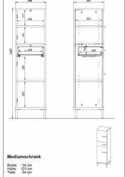 GERMANIA Midischrank YONKERS
