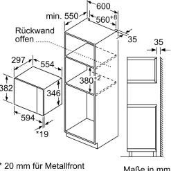 Hot BOSCH Mikrowelle BFL520MB0