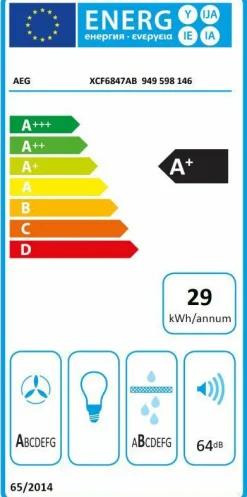 Hot AEG Muldenlüfter XCF6847ABB