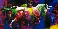 PRO ART Originalbild COLOURFUL BULL II