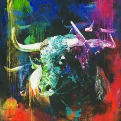 PRO ART Originalbild COLOURFULL BULL