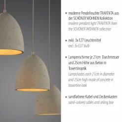 Clearance SCHÖNER WOHNEN Pendelleuchte TRAVENTA