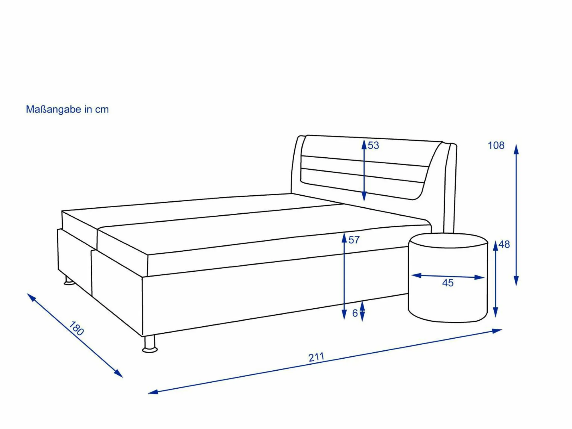 MONDO Polsterbett LUVARA