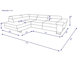 Online HARPER Polsterecke GREIZ
