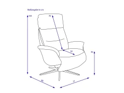 HARPER Relaxsessel KASTORIA