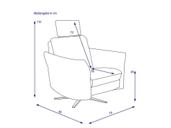 Hot himolla Relaxsessel FESTKOGEL
