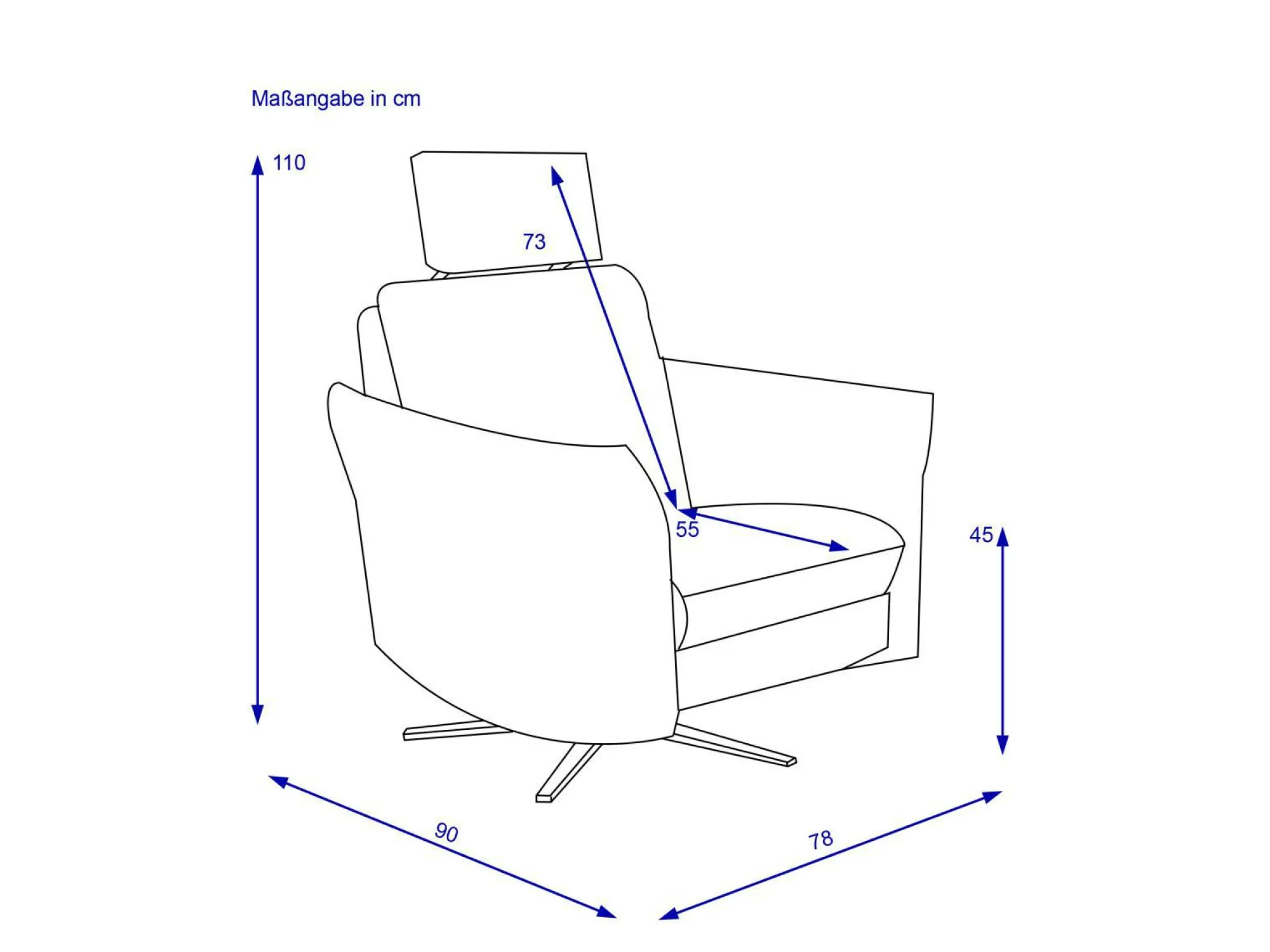 Hot himolla Relaxsessel FESTKOGEL