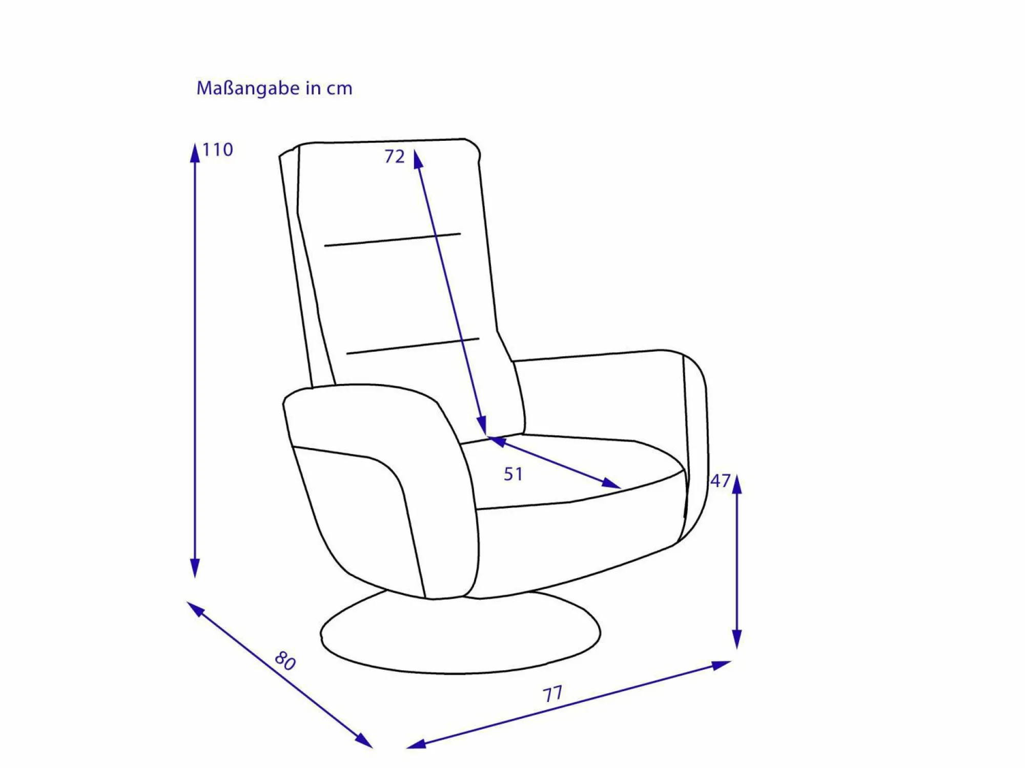 Outlet SYSTEMPOLSTER Relaxsessel PATRICK
