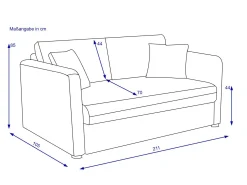 New HARPER Schlafsofa JOHNSTOWN