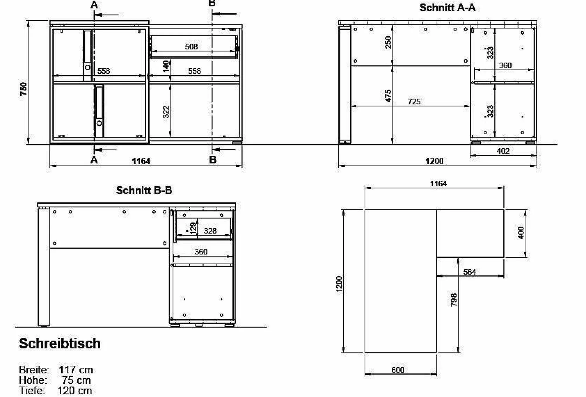 Discount GERMANIA Schreibtisch LIONI