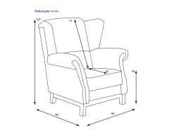 Outlet bassetti Sessel SALINA