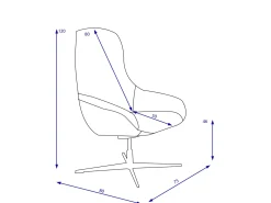 ROLF BENZ Sessel 586