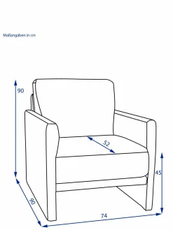 ROLF BENZ Sessel CARA