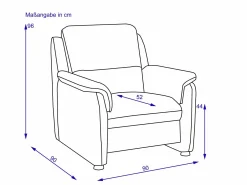 SYSTEMPOLSTER Sessel + Hocker Pino