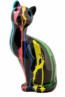 New Sonstige Skulptur BUNTE KATZE II