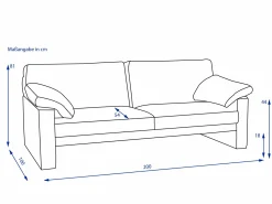 erpo Sofa 2,5 Sitzer CLASSICS 300