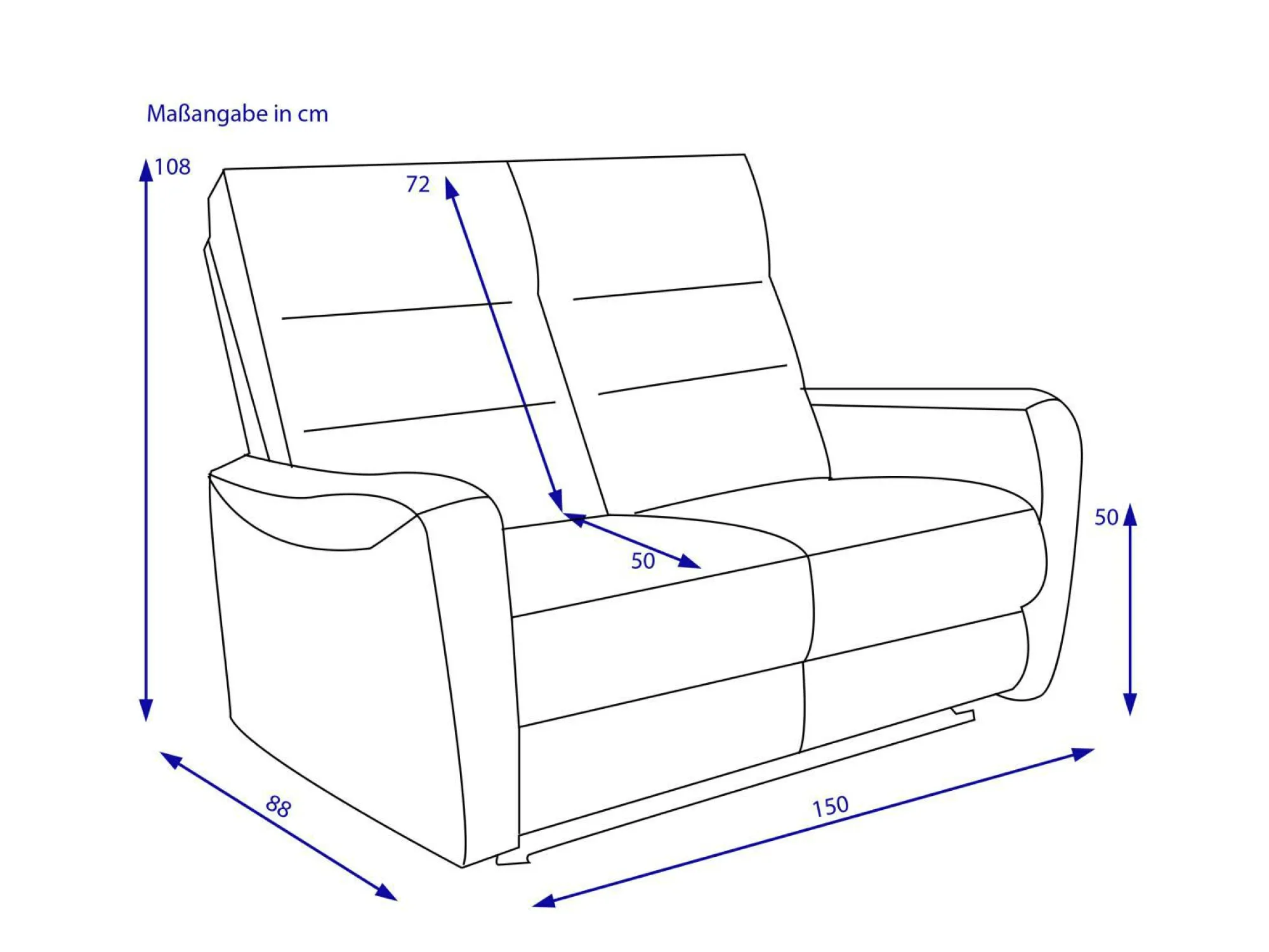 HARPER Sofa 2 Sitzer HAIFA
