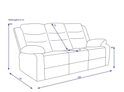 HARPER Sofa 3 Sitzer HUAMBO