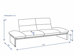 KOINOR Sofa 2,5 Sitzer HARRIET