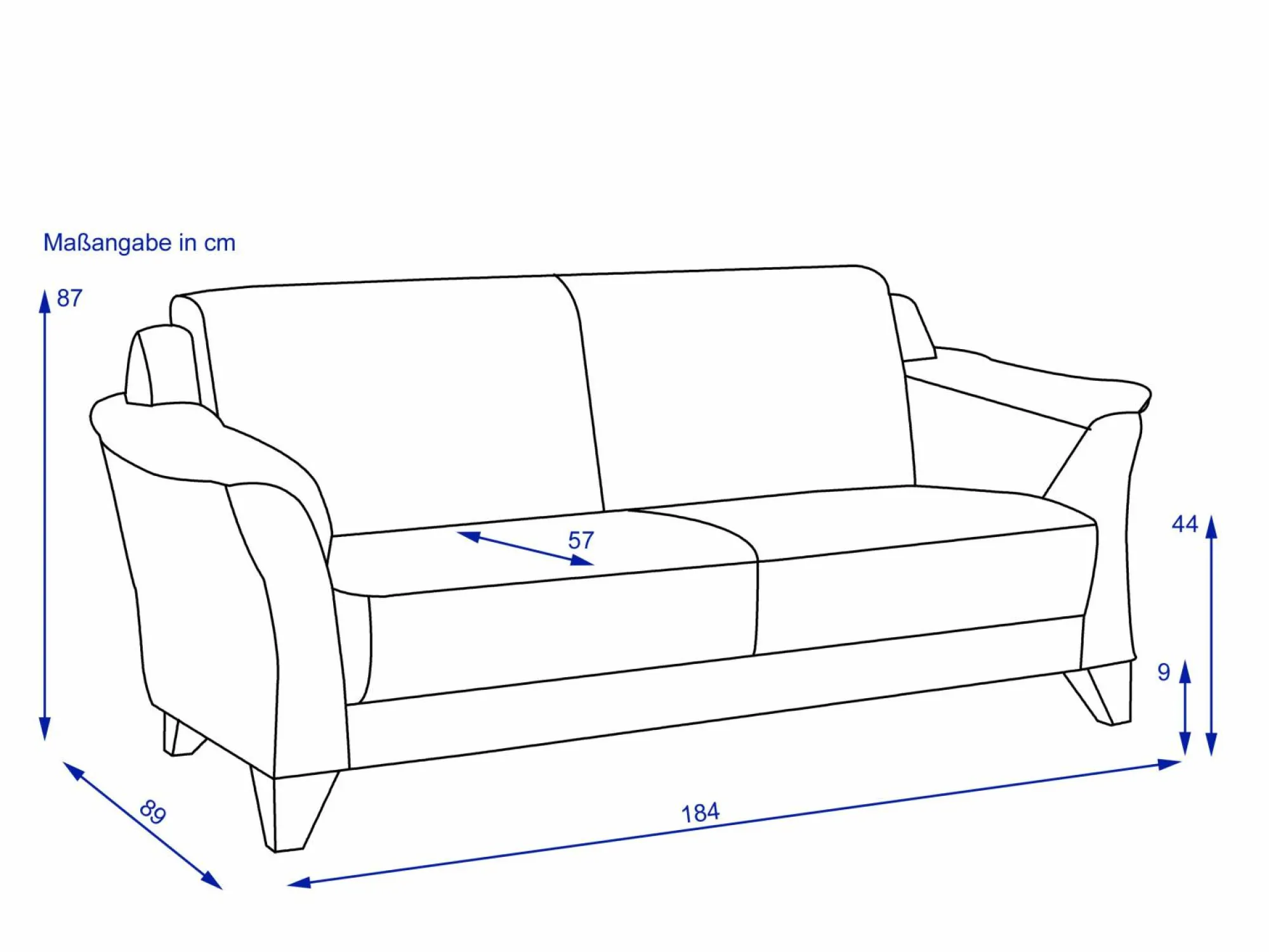 MONDO Sofa 3 Sitzer QUADRA