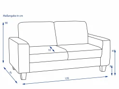 Sale vito Sofa 2,5 Sitzer BUDDY