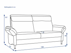 Clearance vito Sofa 2 Sitzer VOLLEY