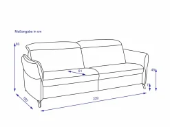 himolla Sofa 3 Sitzer MAINHAUSEN