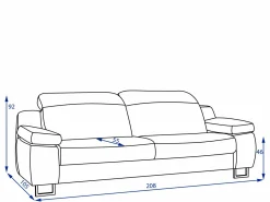 Rolf Weber Sofa 2,5 Sitzer HAGEN