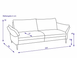 Discount Rolf Weber Sofa 3 Sitzer HETTSTEDT