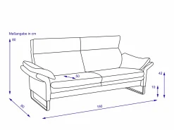 erpo Sofa 2,5-Sitzer LUCCA