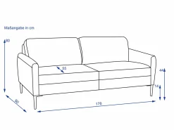 Sofamanufaktur Sofa 2 Sitzig WALLACE