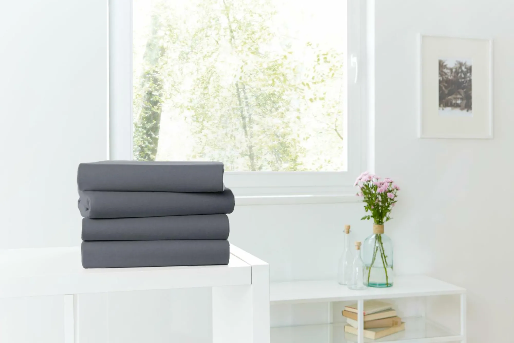 Online Hahn Spannbettlaken Jersey anthr.