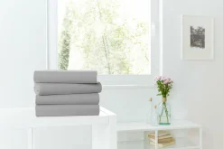 Hahn Spannbettlaken Jersey granit