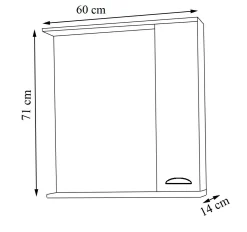 New VCM Spiegelschrank CASALO