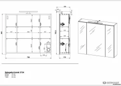 New HARPER Spiegelschrank GRÖMITZ