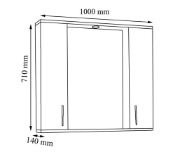 Clearance VCM Spiegelschrank SILORA