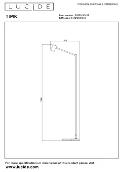 LUCiDE Stehleuchte TIPIK