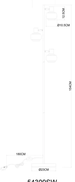 GLOBO Lighting Stehleuchte TOKKI