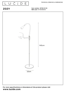 LUCiDE Stehleuchte ZOZY
