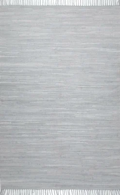 Best THEKO Teppich HAPPY COTTON grau