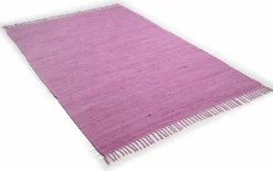THEKO Teppich HAPPY COTTON lila