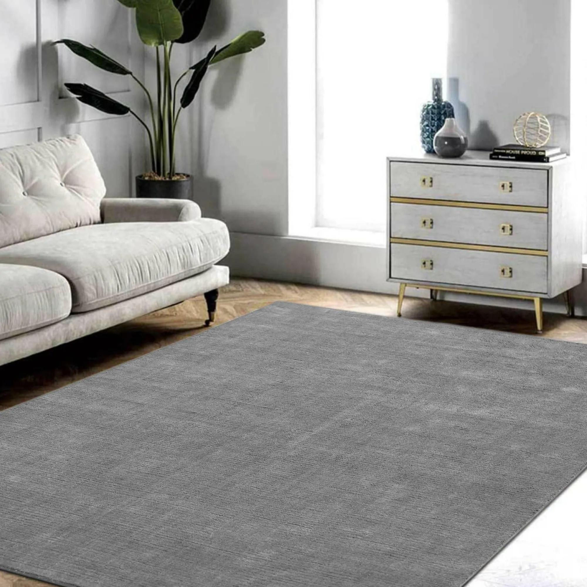 THEKO Teppich LEINEN DE LUXE