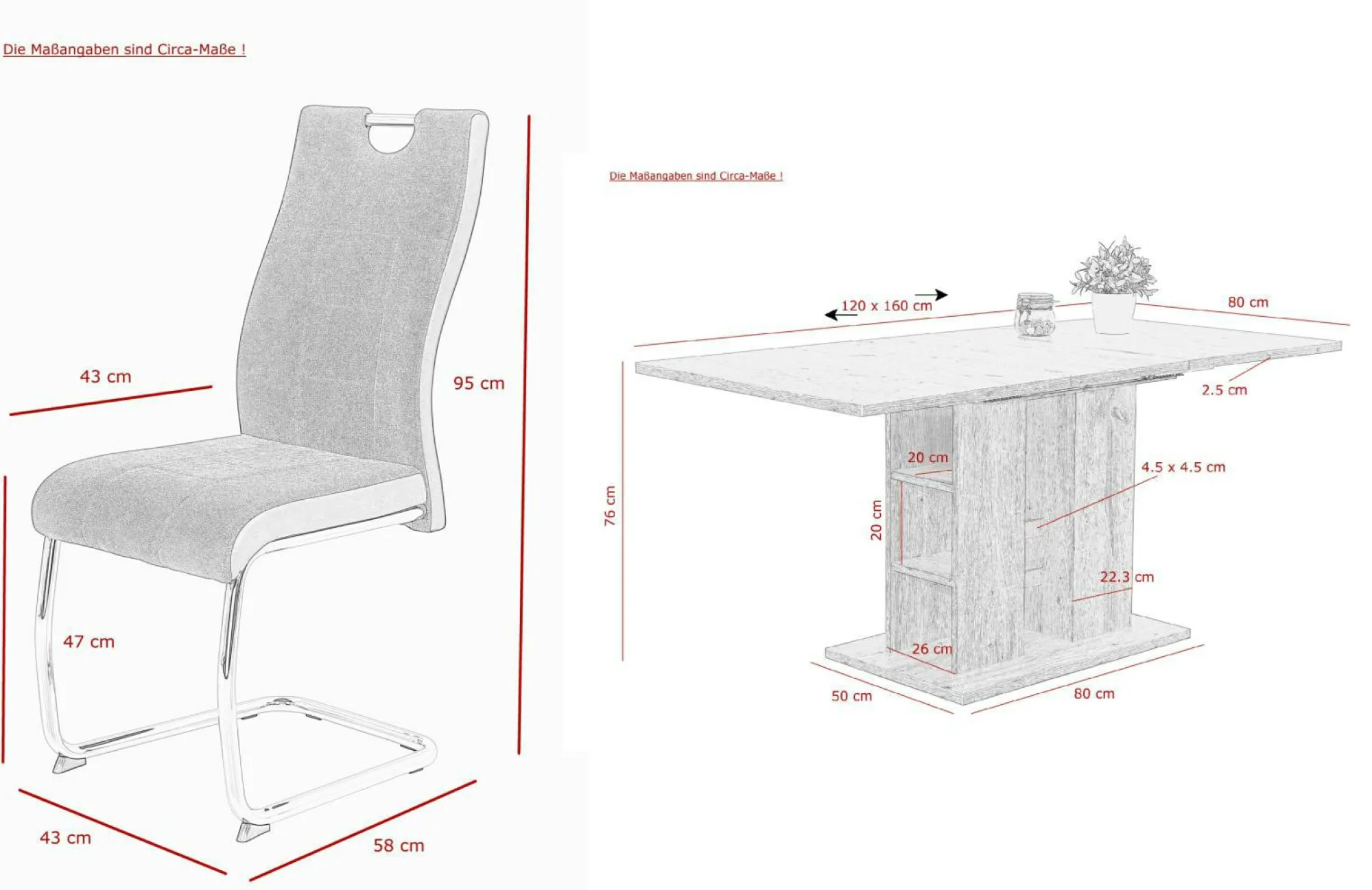 HELA Tischgruppe ALINA