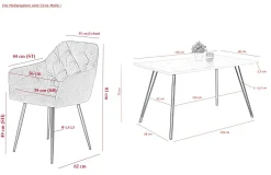 Best HELA Tischgruppe JENNIFER