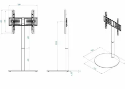 VCM TV-Standfuß CIRLA