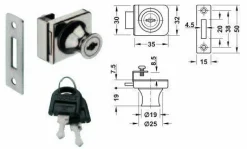 VCM Vitrinenschloss Sicha
