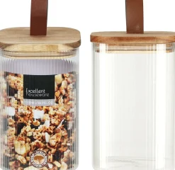 New Sonstige Vorratsdose GLAS/BAMBUS